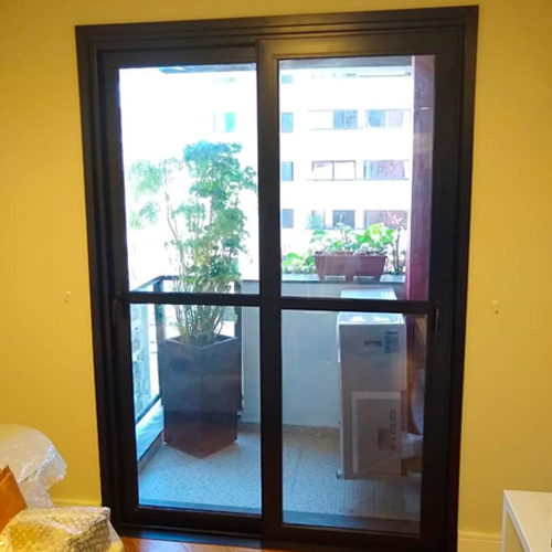 PORTA ACÚSTICA DE GIRO TOTAL 2 FOLHAS EMBUTIDA